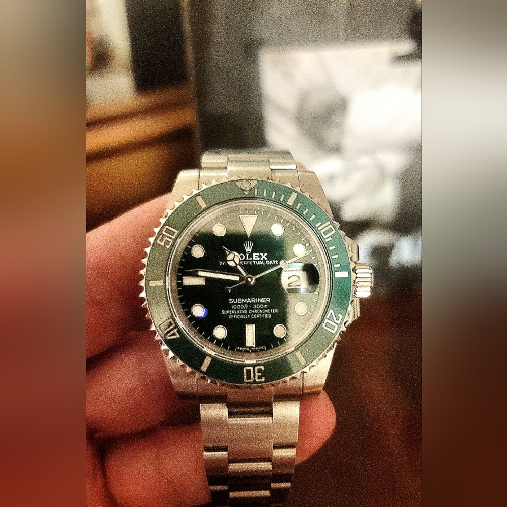 Rolex, Green Hulk, Sub-Mariner, no dox